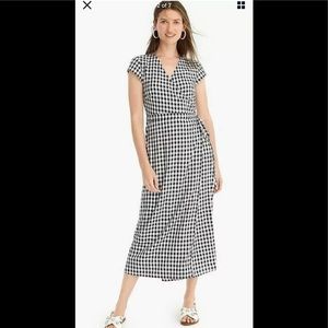 J. Crew Small Midi Wrap Dress Soft Rayon Small